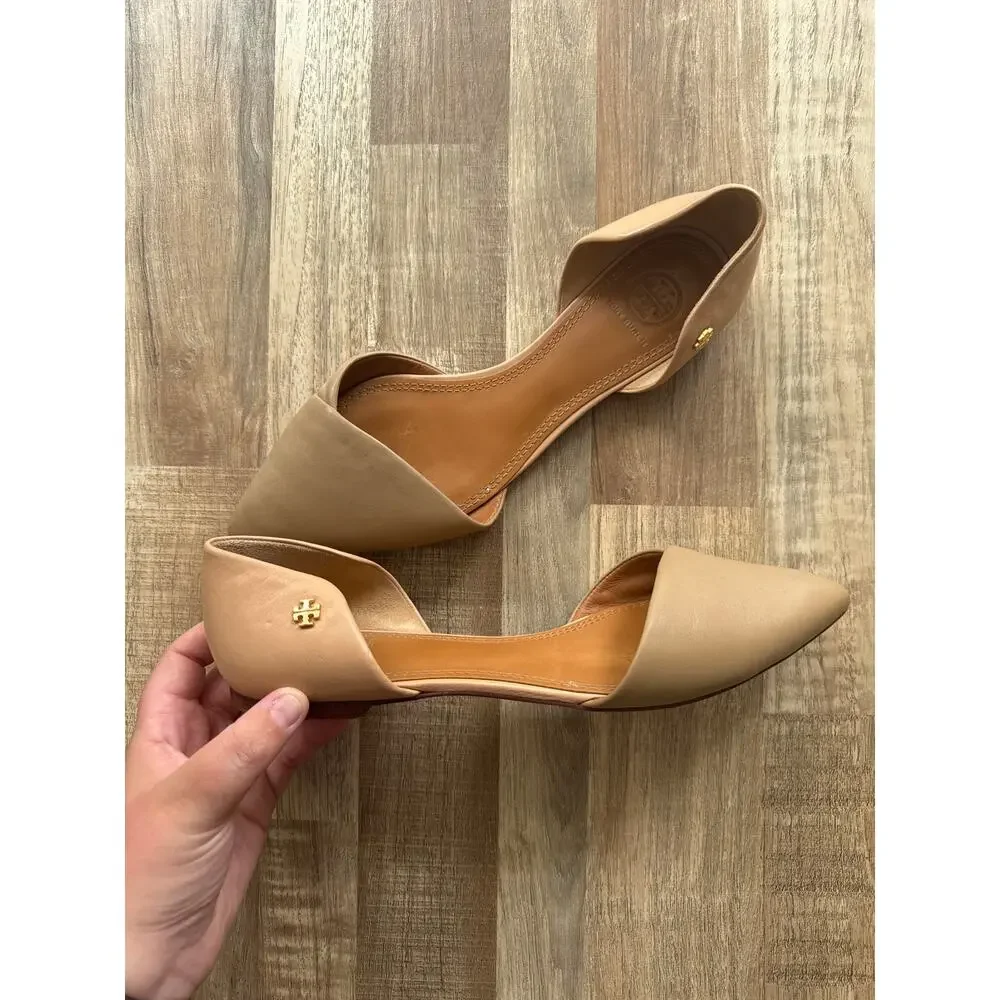 Tory Burch Tan and Cream Flats - Picture 4 of 6